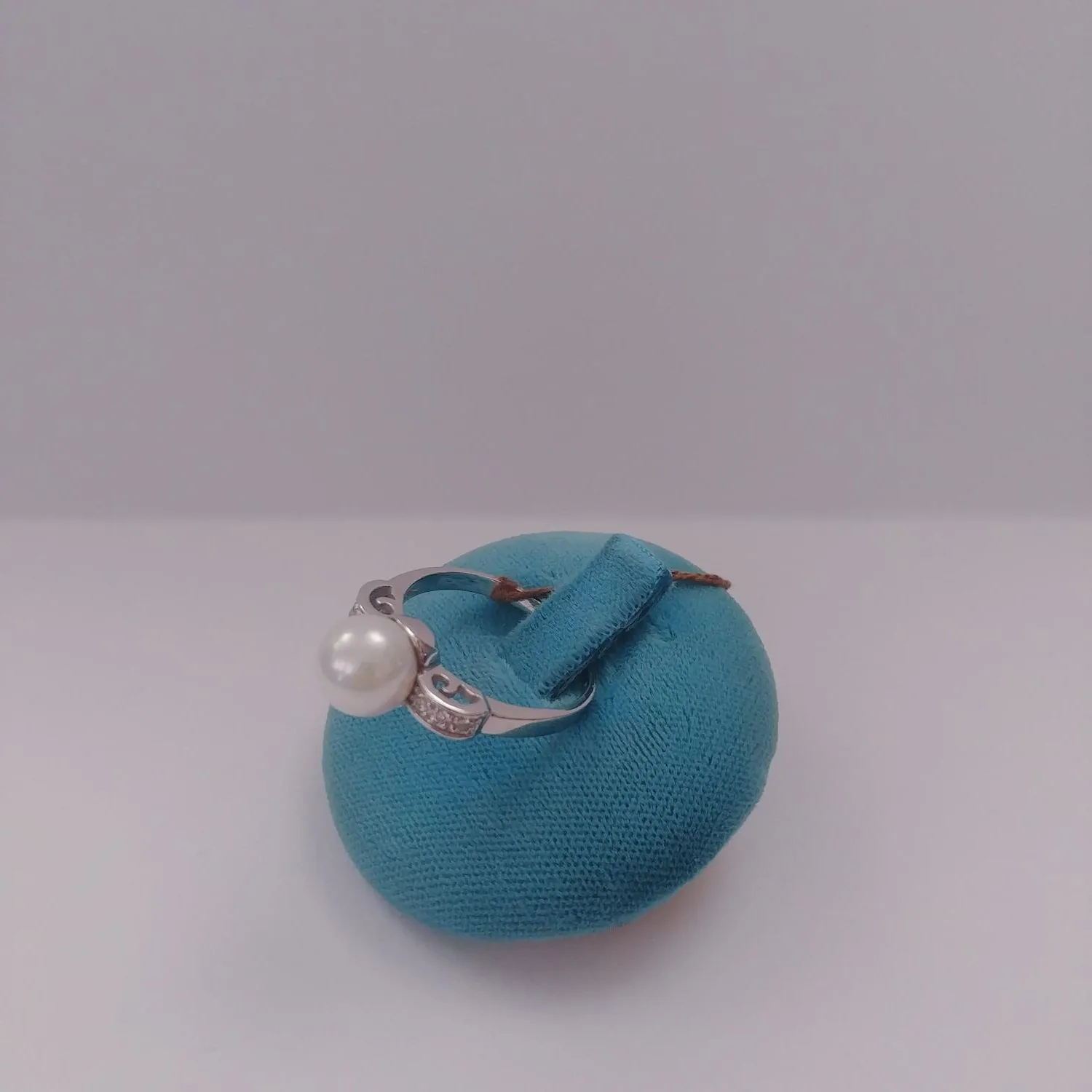 Anello Fiocco con Perla