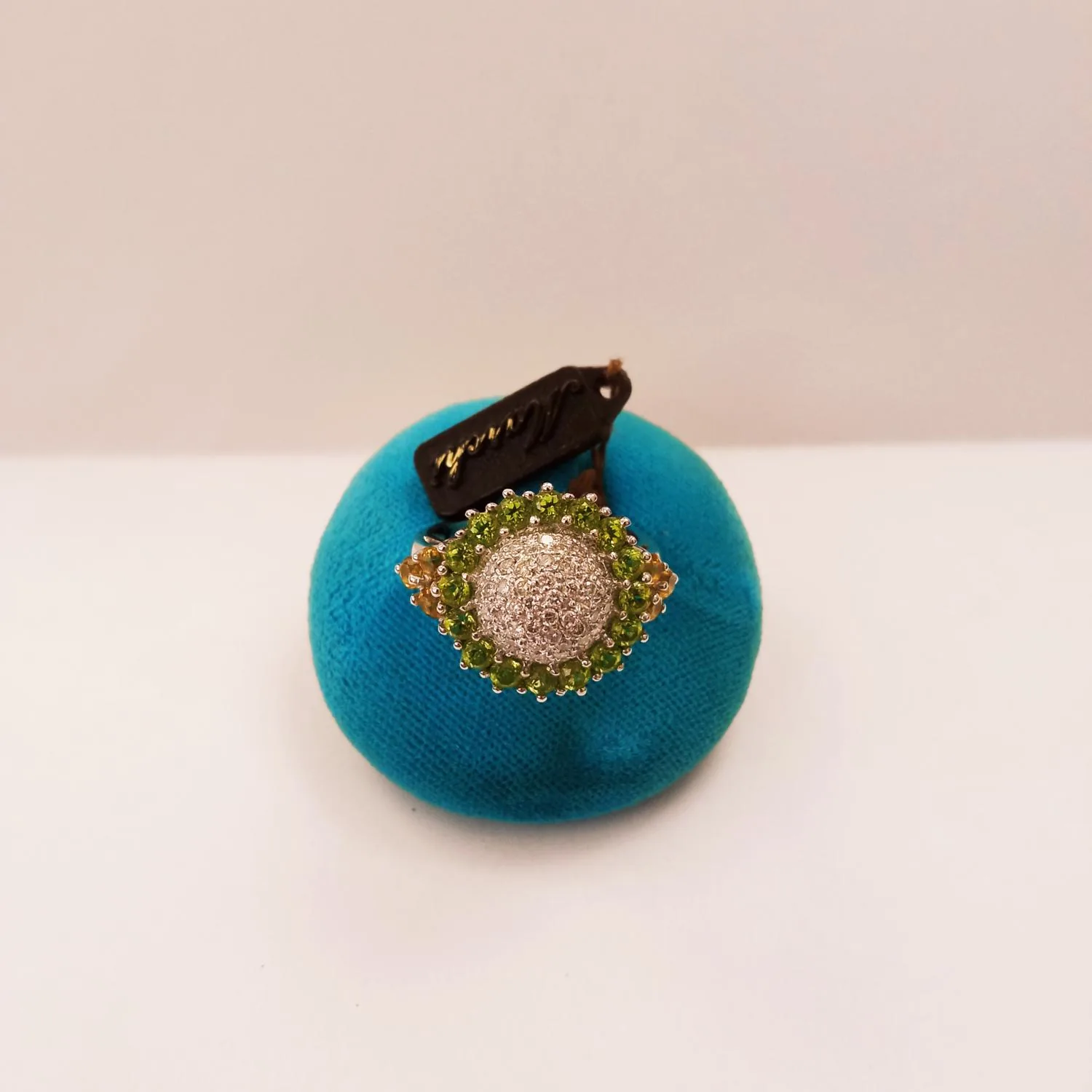 Anello Fiore di Peridoti