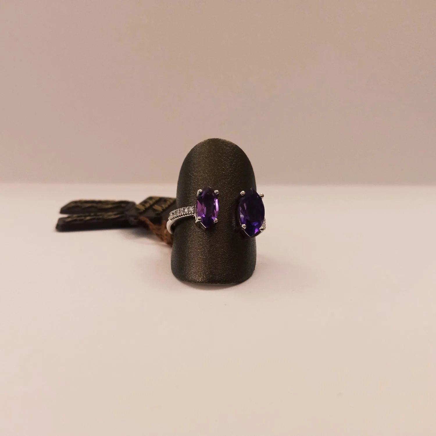Anello Doppia Ametista