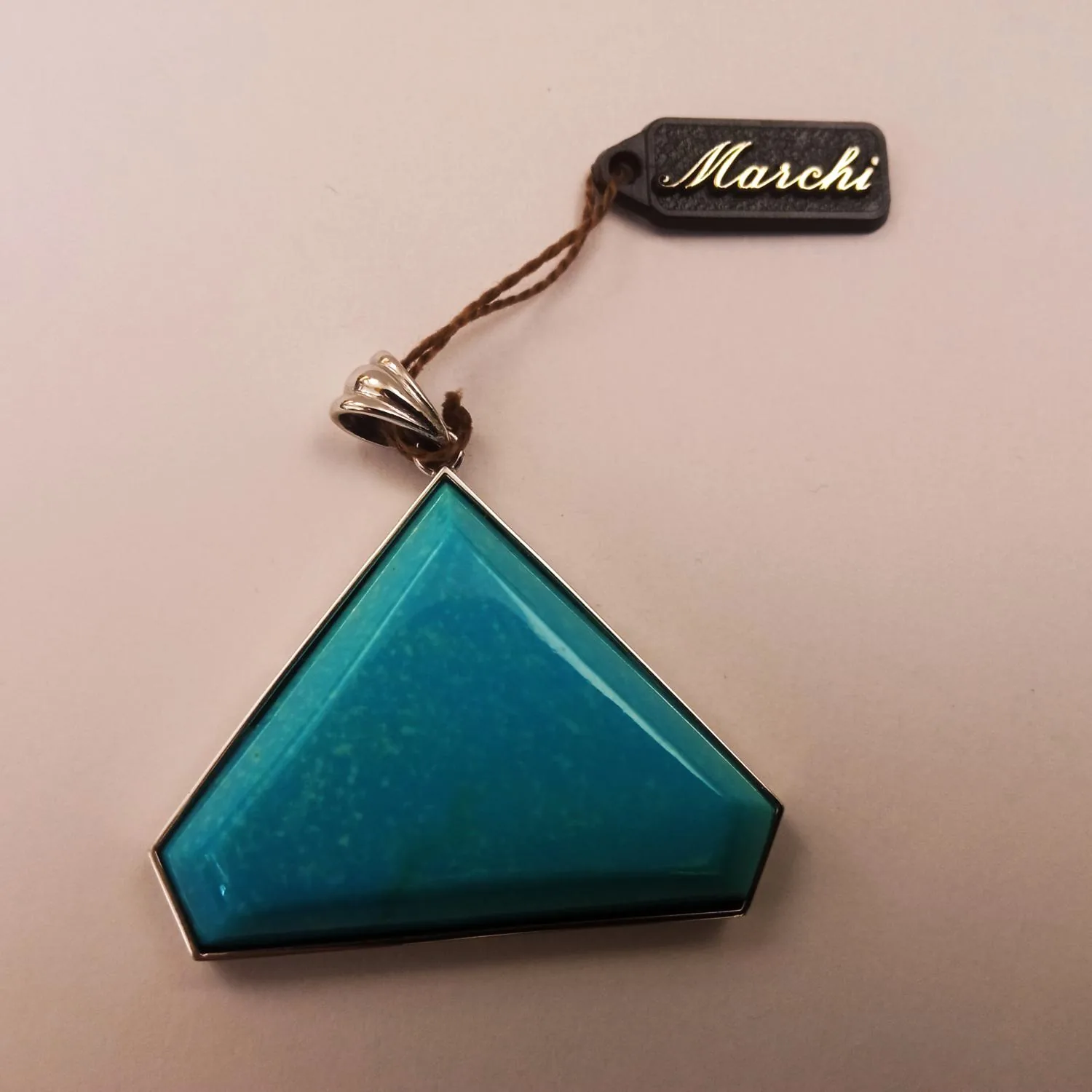 Ciondolo con Turchese a Triangolo