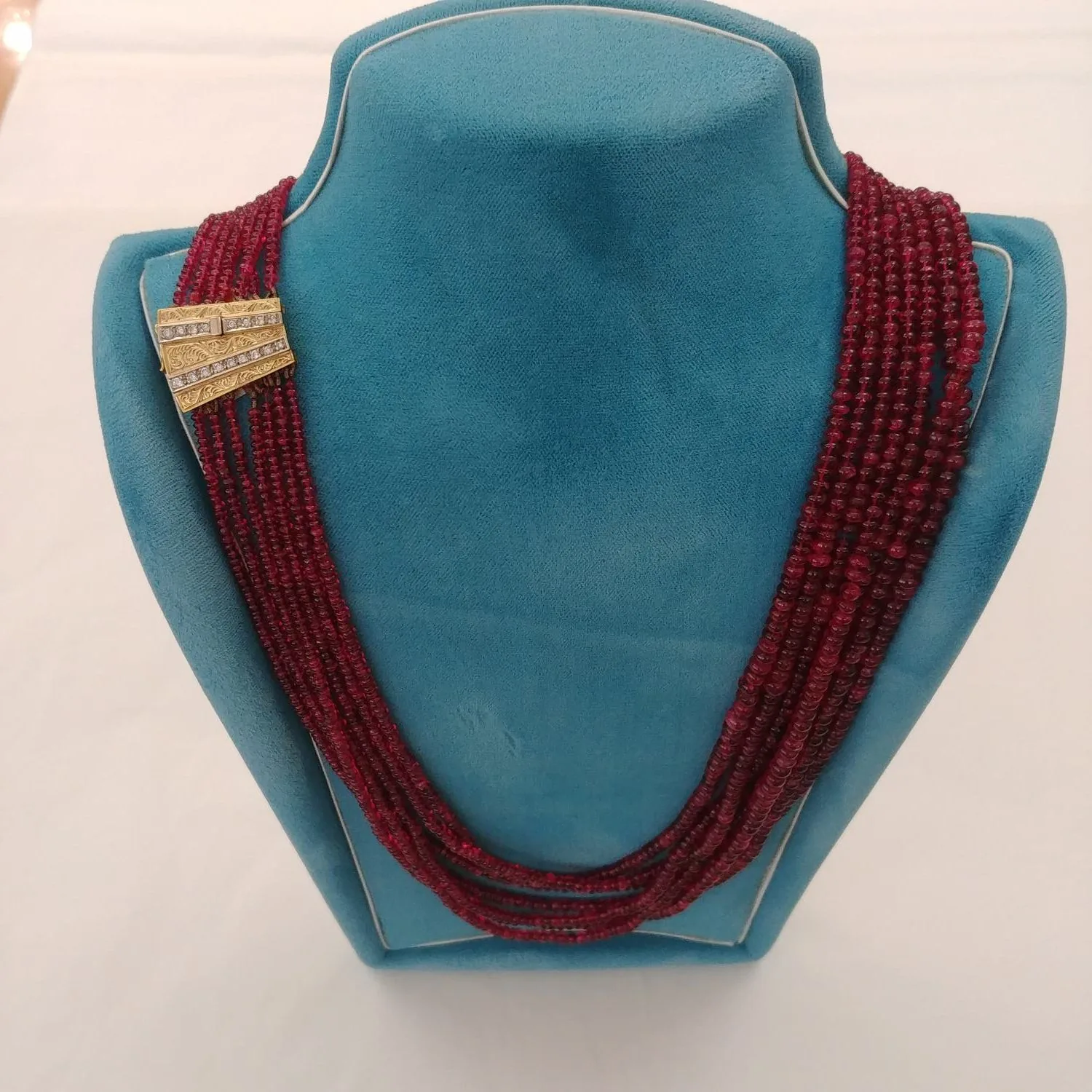 Collana Cascata di Rubini