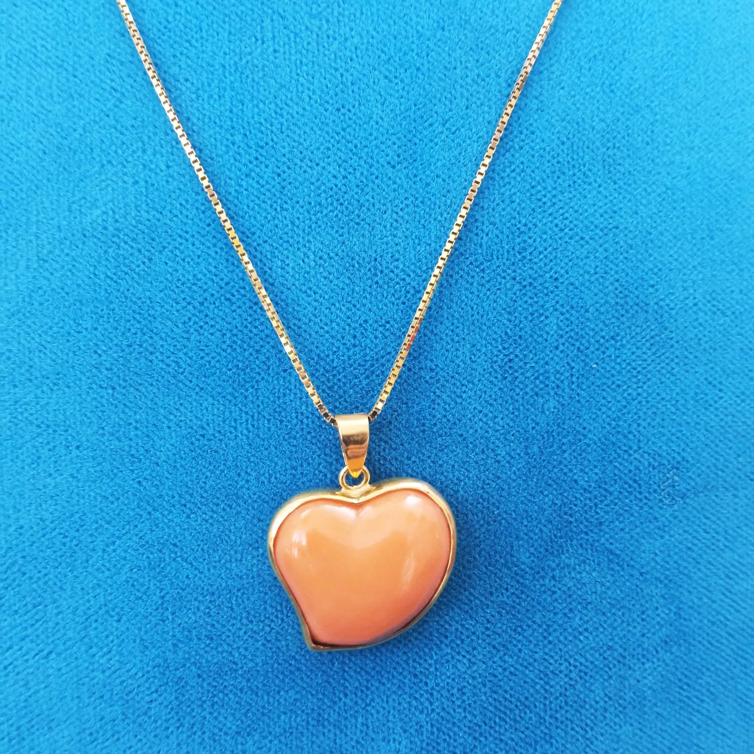 Ciondolo Cuore di Corallo Macao