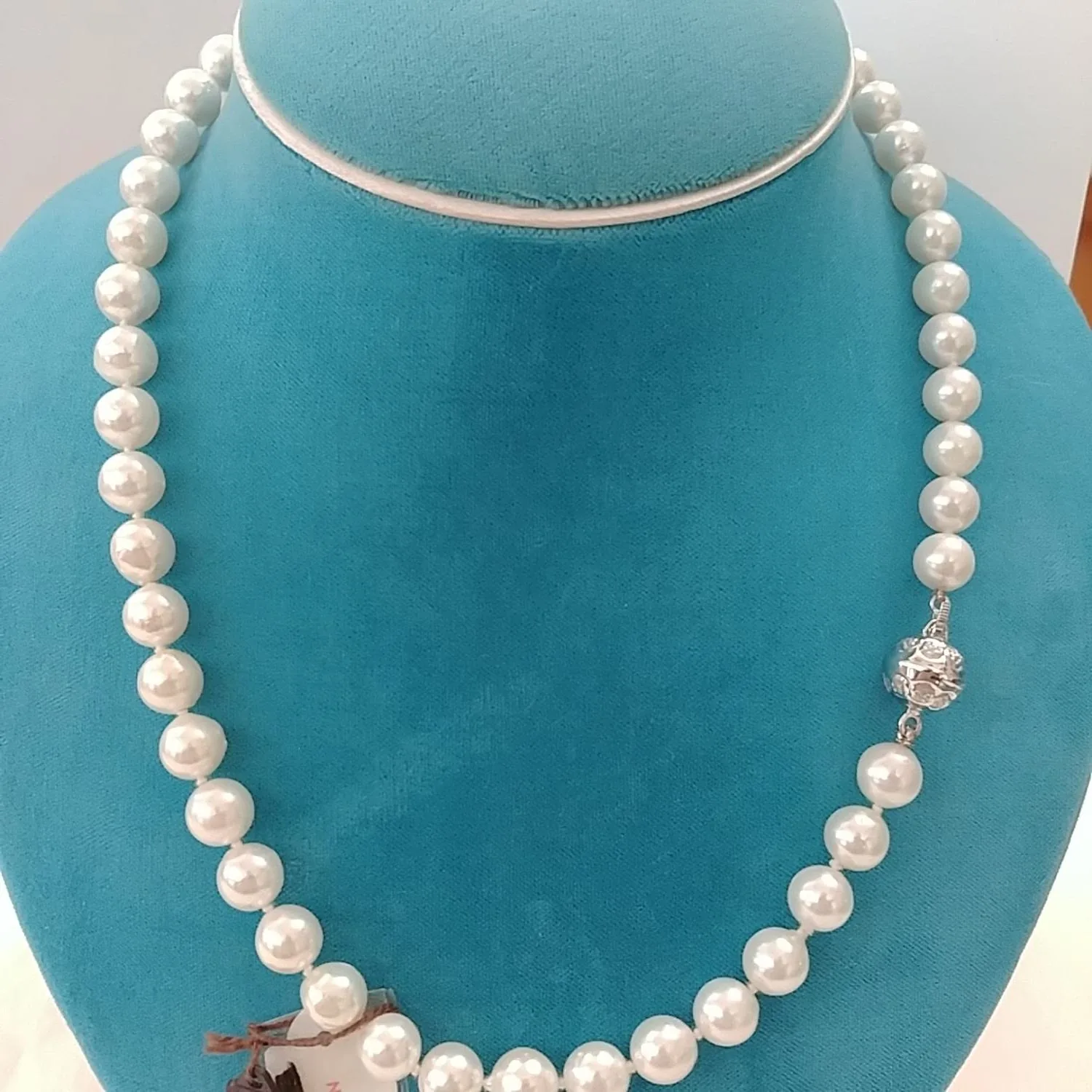 Collana di Perle con Perla d'Oro Bianco