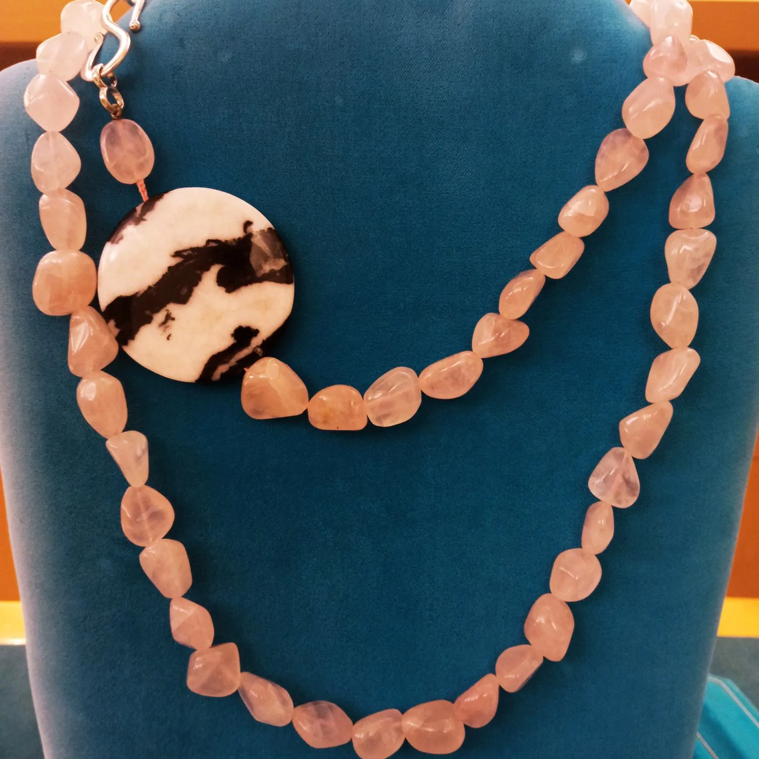 Collana di Quarzo Rosa