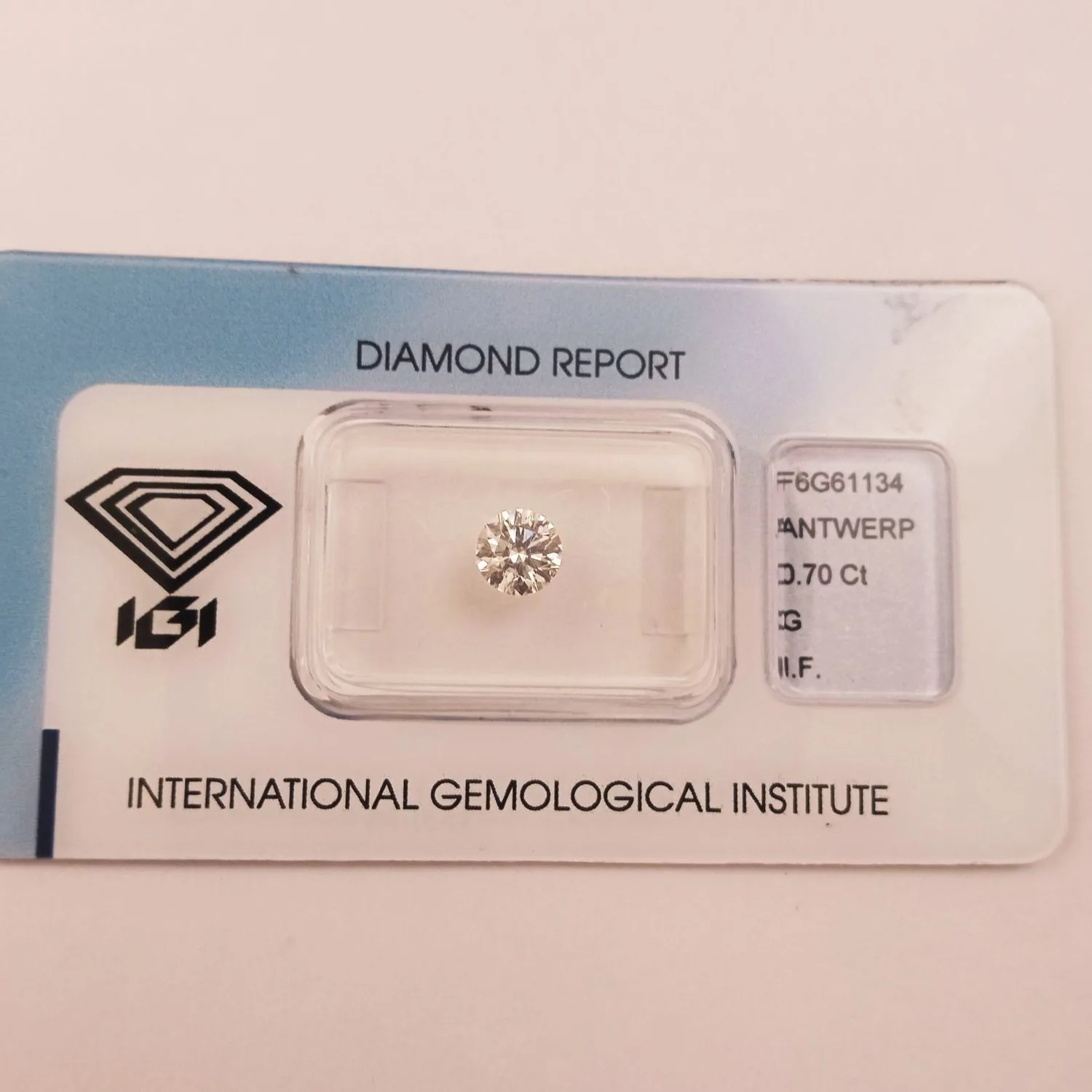 Diamante Naturale Certificato IGI
