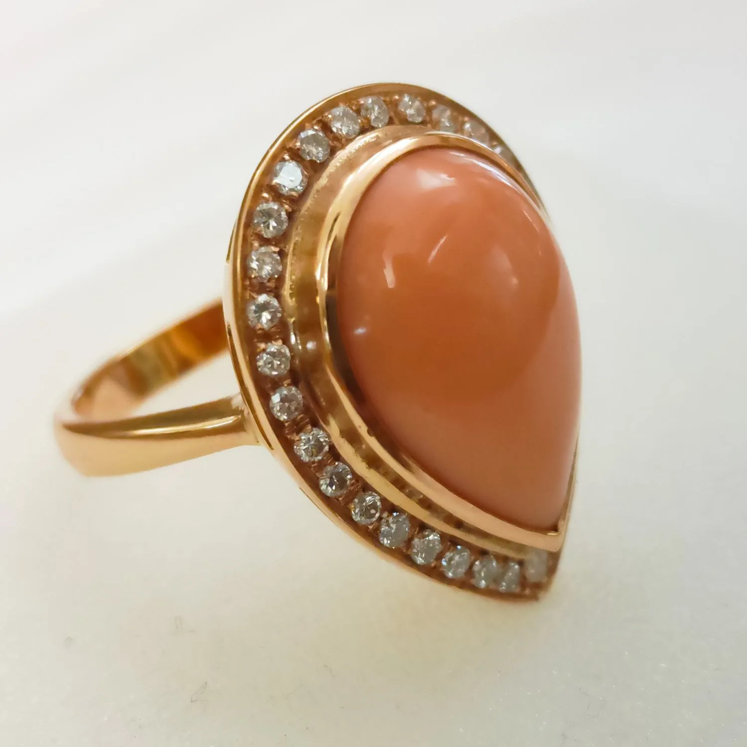Anello Goccia di Corallo Macai