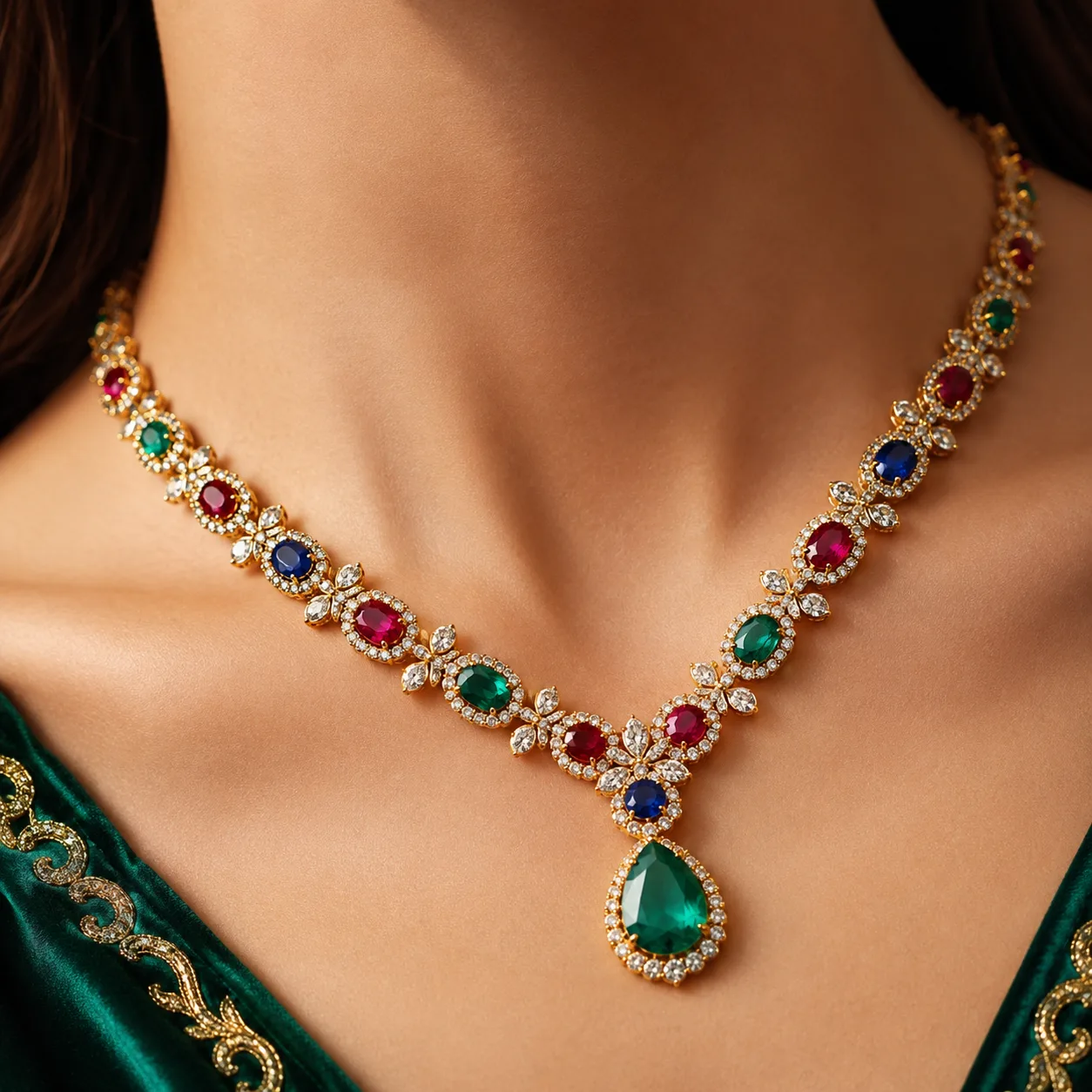 icona collana oro e pietre