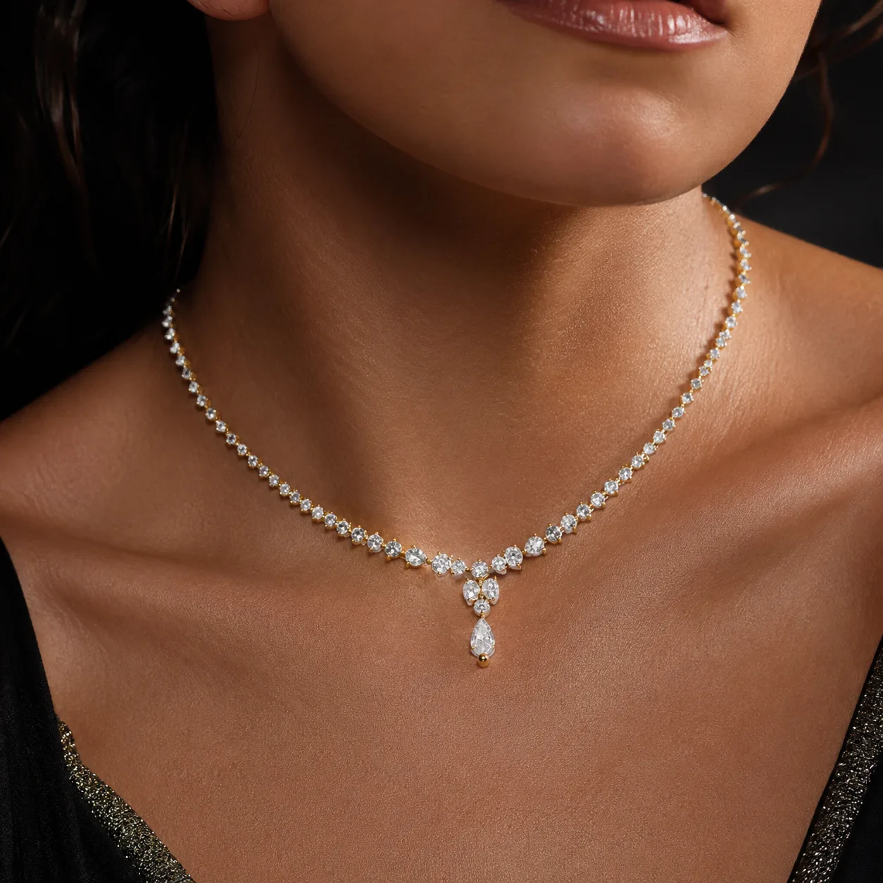icona collana oro e diamanti